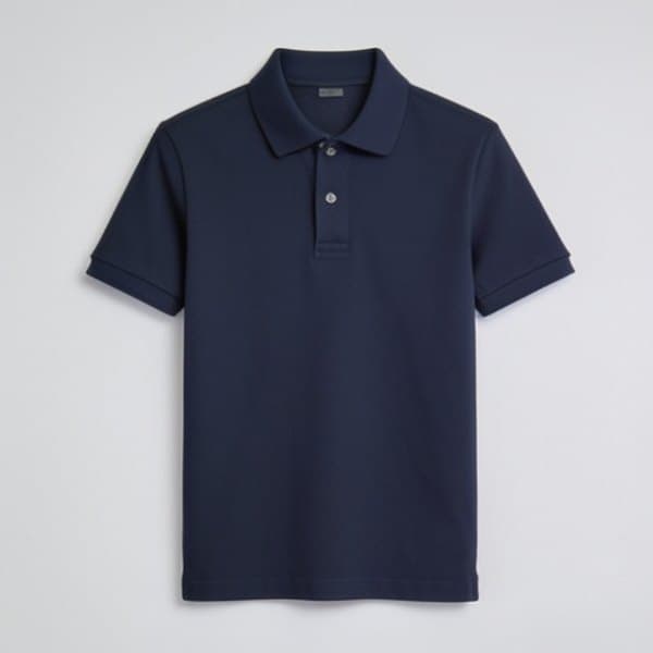 Pique Polo — Navy